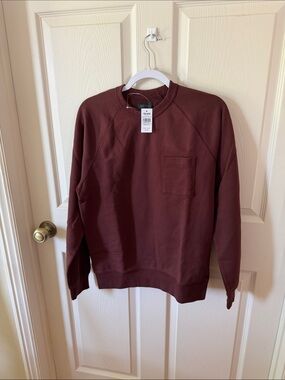 Todd Snyder Garnet Glory Crewneck Pocket Sweatshirt Sz XS.  New. Box47